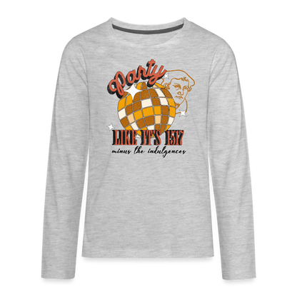 Party Like its 1517 (Color) Reformation Day Kid's Long Sleeve Shirt - heather gray