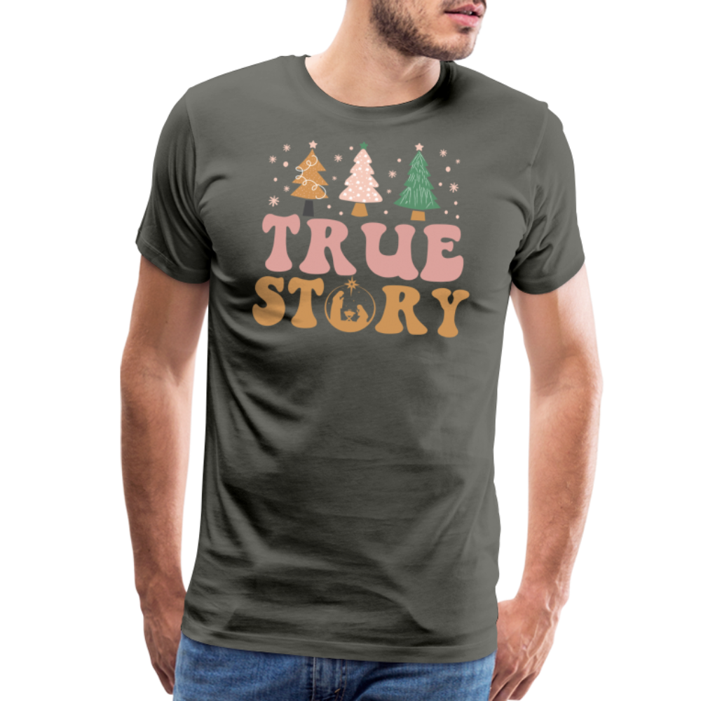 True Story Christmas Family Men's Premium T-Shirt - asphalt gray