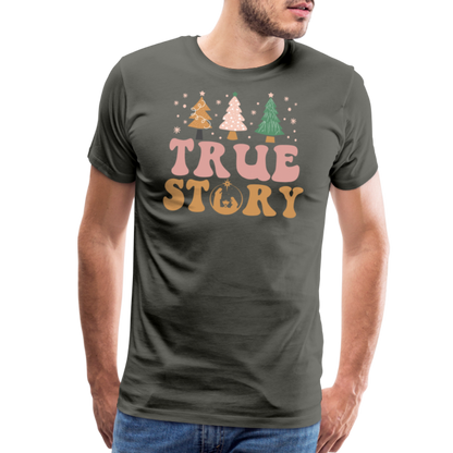 True Story Christmas Family Men's Premium T-Shirt - asphalt gray