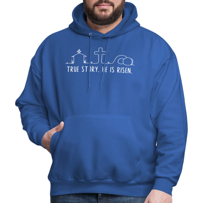 True Story He is Risen (W) Men's Sweater - royal blue