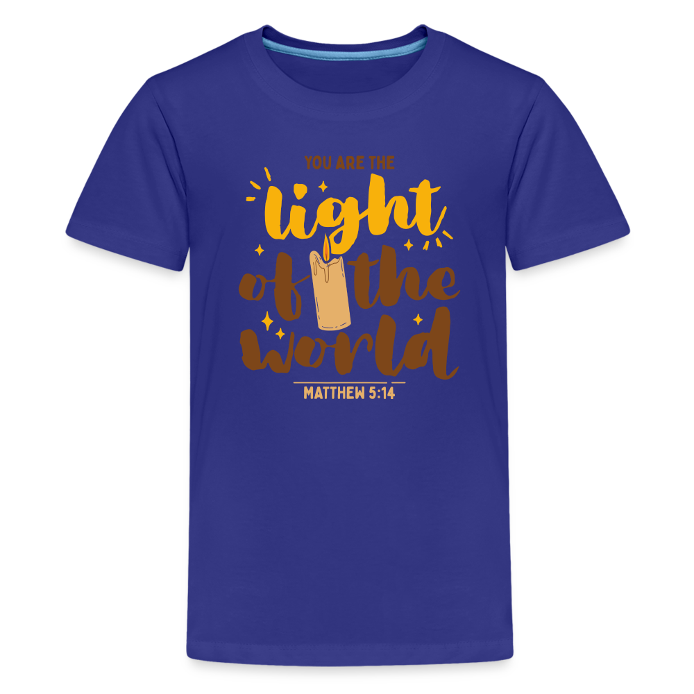 You are the Light of the World Kid's T-Shirt - royal blue