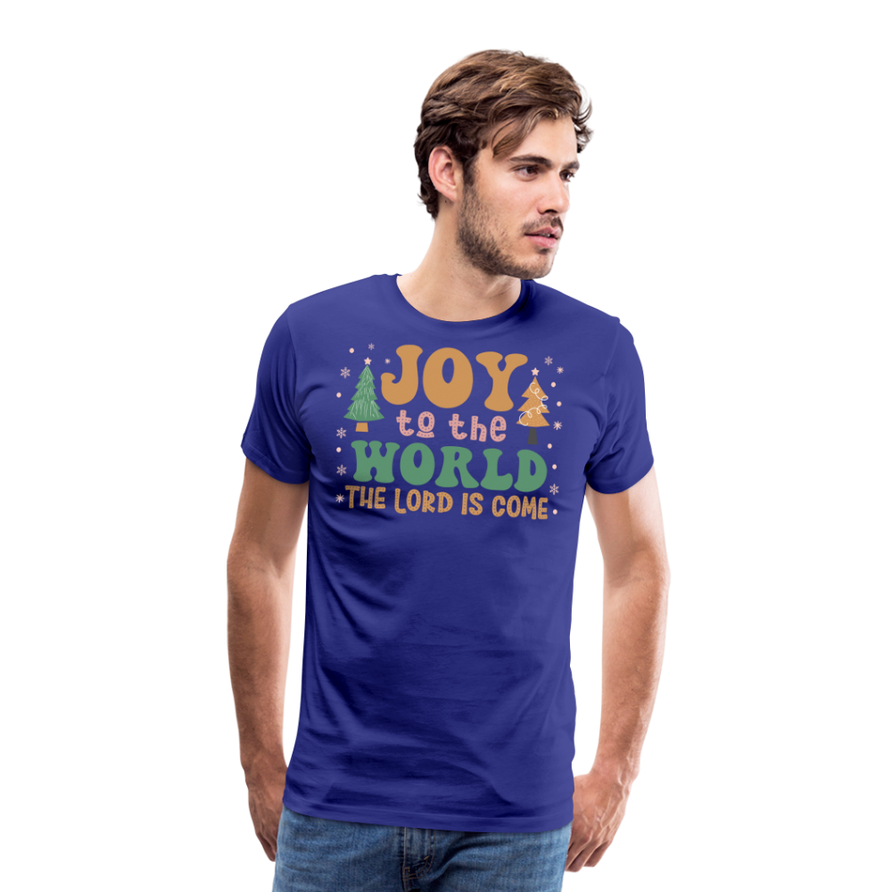 Joy to the World Christmas Family Men's Premium T-Shirt - royal blue