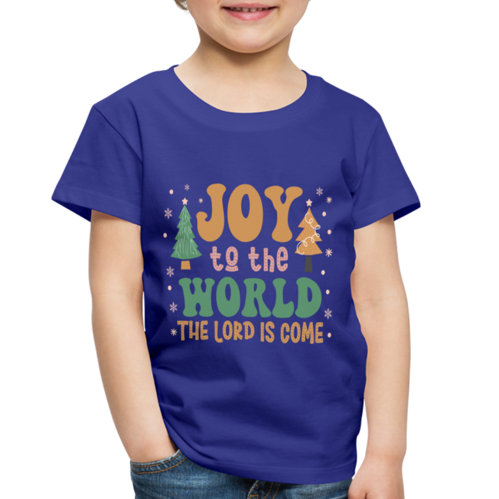 Joy to the Lord Christmas Family Toddler Premium T-Shirt - royal blue