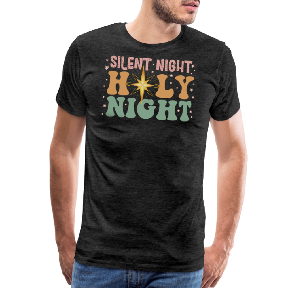 Silent Night Christmas Family Men's Premium T-Shirt - charcoal grey