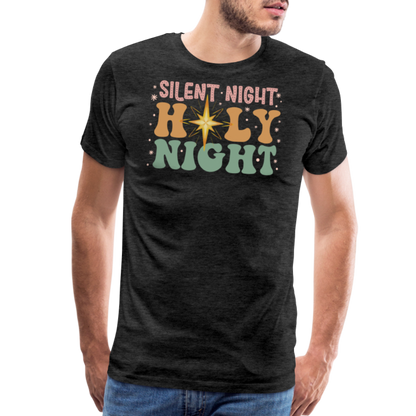 Silent Night Christmas Family Men's Premium T-Shirt - charcoal grey