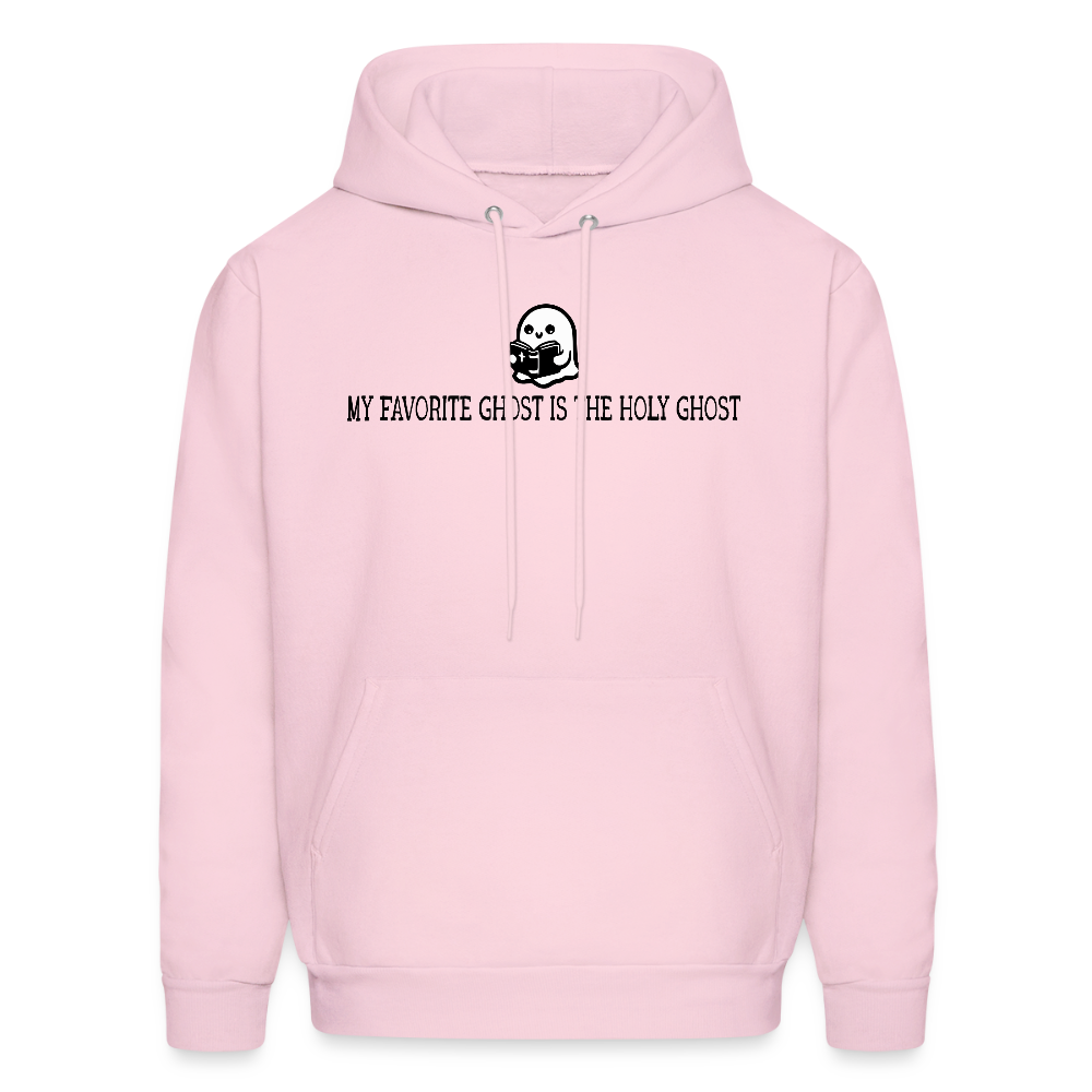 My Favorite Ghost is the Holy Ghost (Bible) Men's Hoodie - pale pink