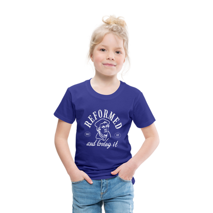 Reformed & Loving It (W) Reformation Day Toddler T-Shirt - royal blue