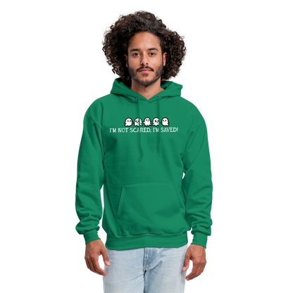 I'm Not Scared I'm Saved (W) Men's Hoodie - kelly green