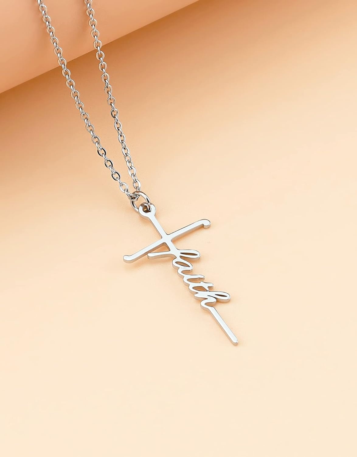 Faith Cross Necklace for Women Religious Gifts for Women Christian Jewelry Gifts for Women