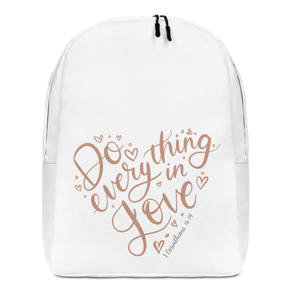 Do Everything in Love Minimalist Backpack