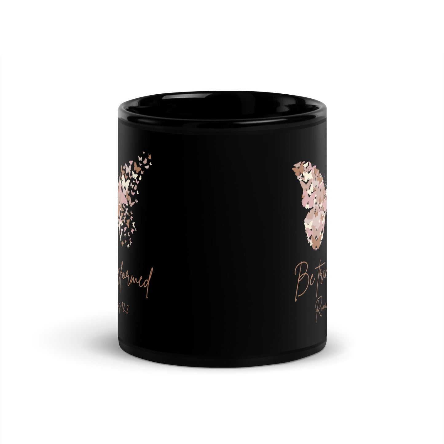 Be Transformed Black Glossy Mug