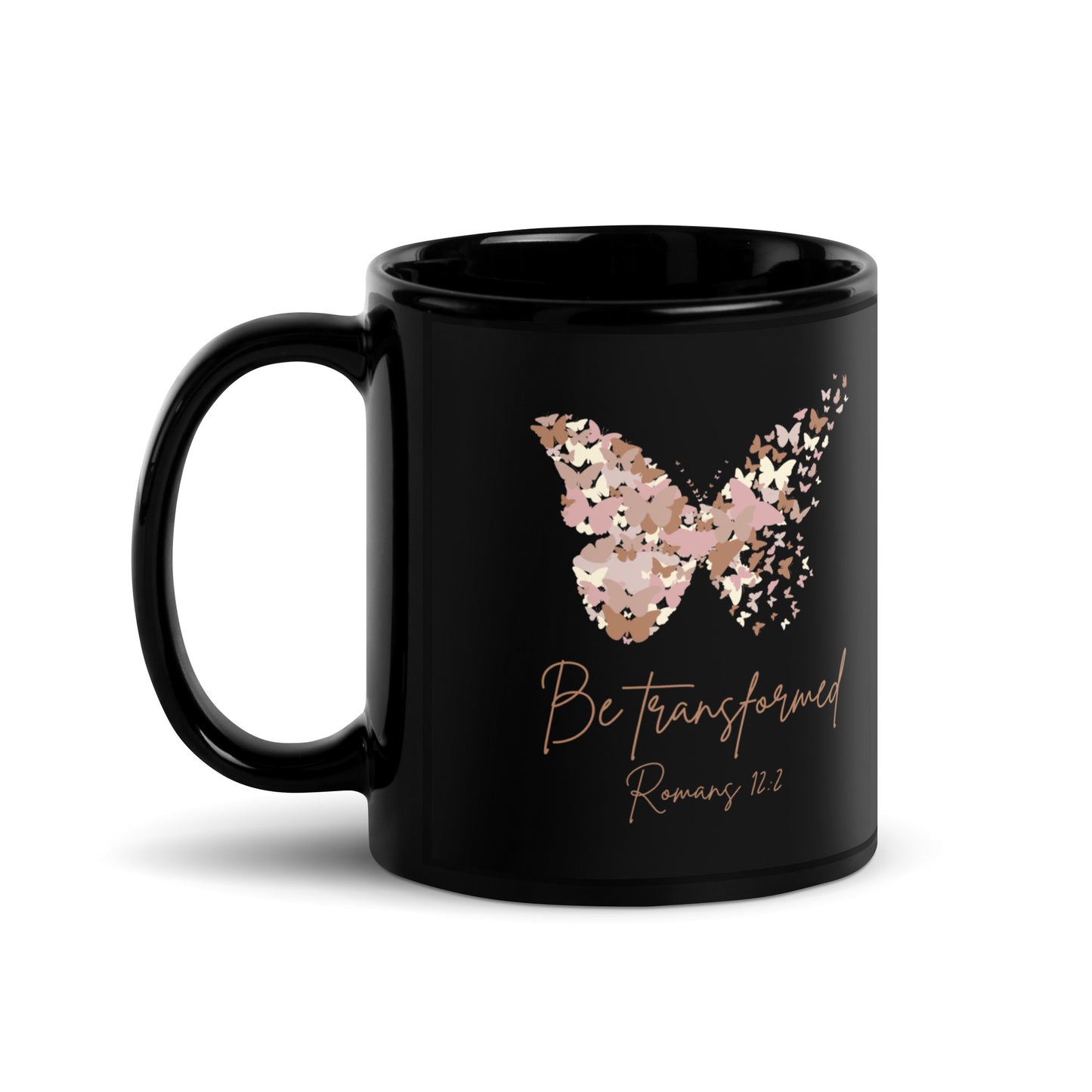 Be Transformed Black Glossy Mug