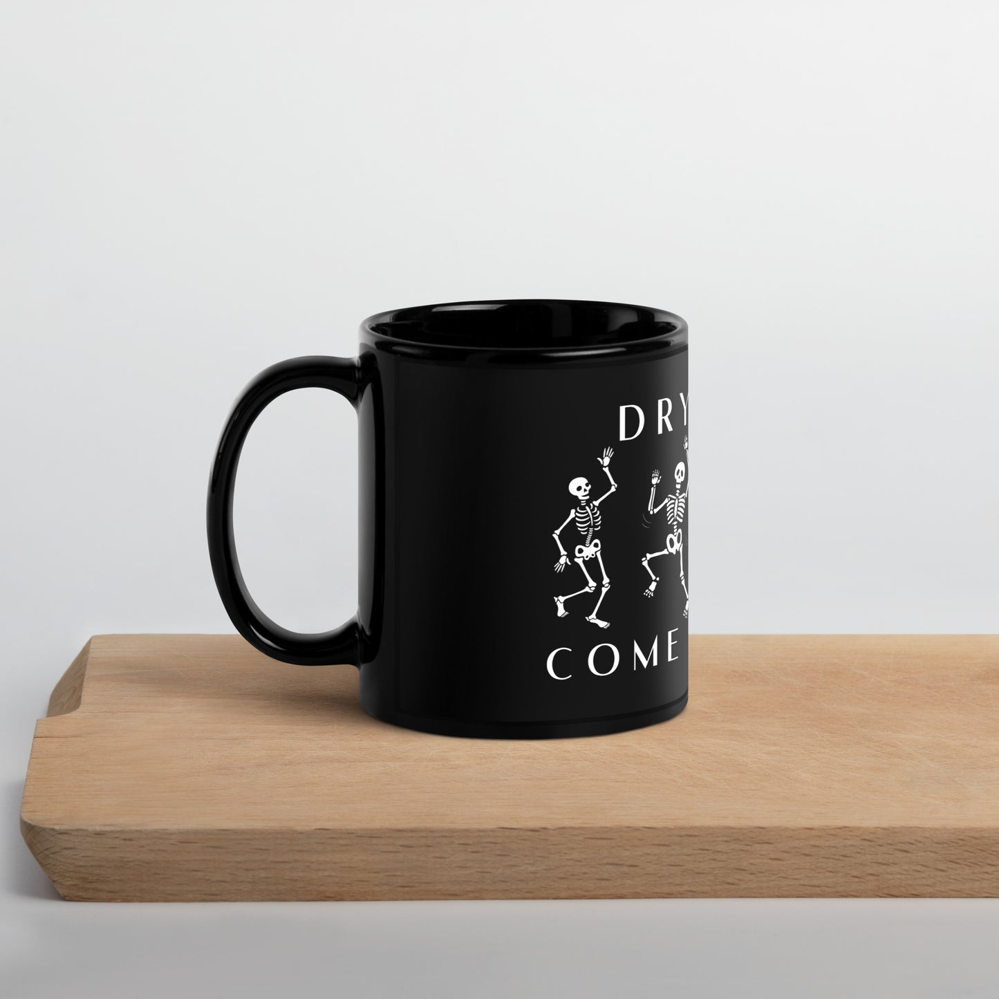 Dry Bones Come Alive Black Glossy Mug