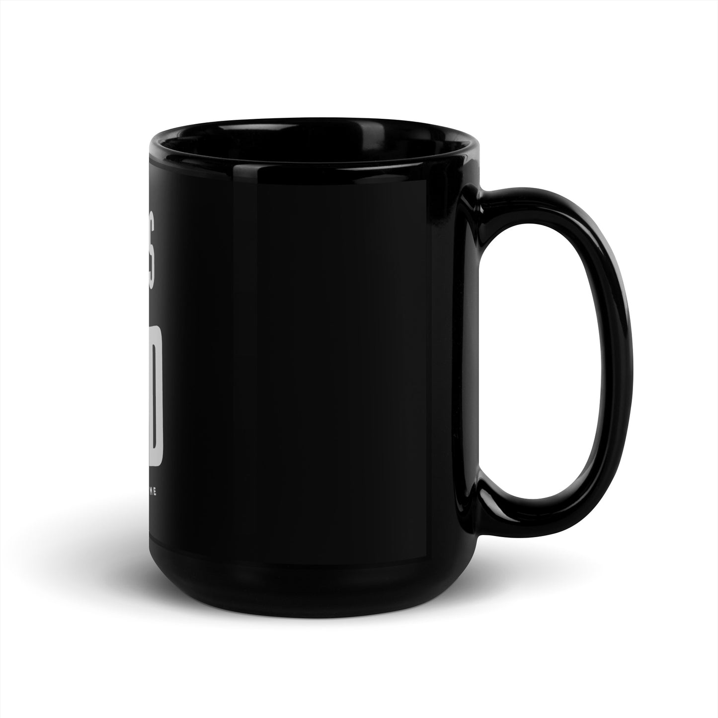 God is Good all the Time Black Glossy Mug