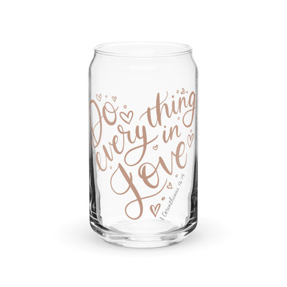 Do Everything in Love Can-shaped Glass