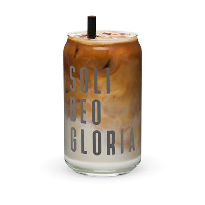 Soli Deo Gloria Can-shaped Glass