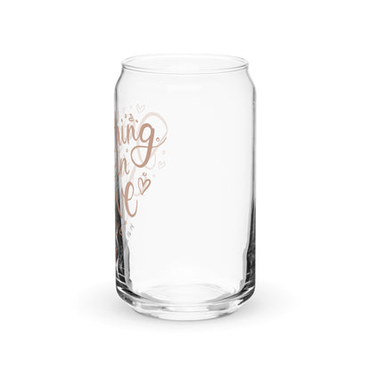 Do Everything in Love Can-shaped Glass