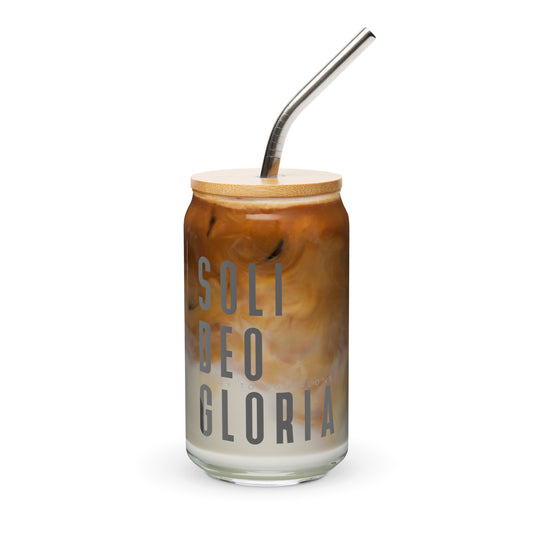 Soli Deo Gloria Can-shaped Glass