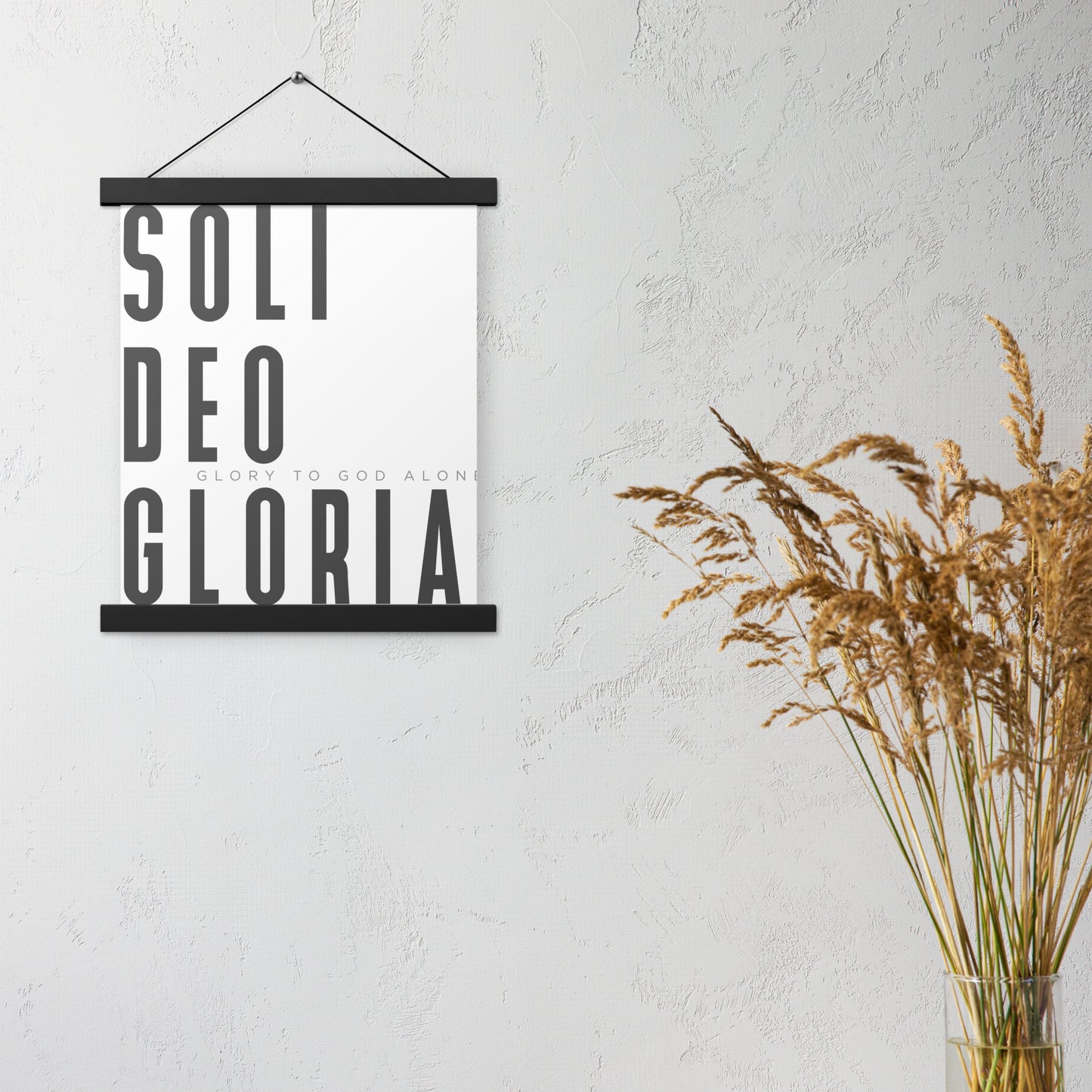 Soli Deo Gloria Poster with Hangers