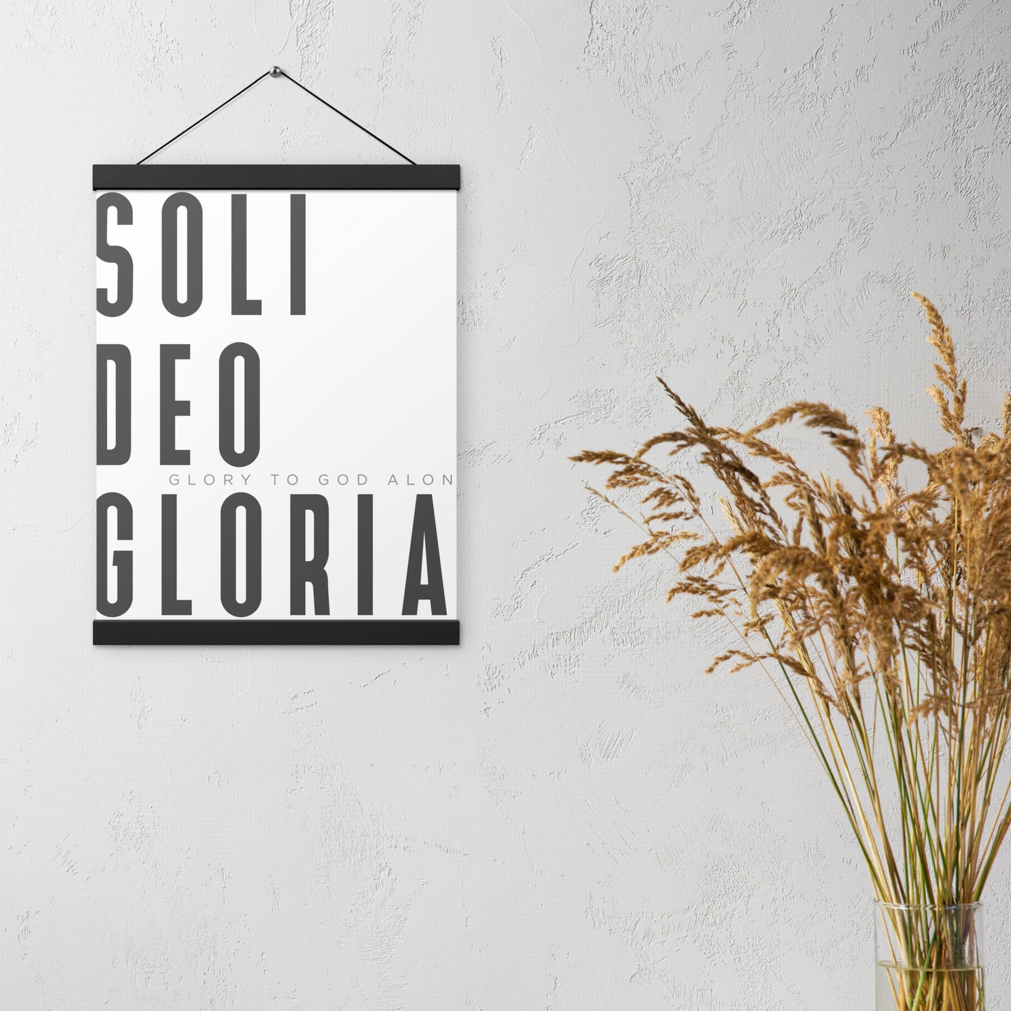 Soli Deo Gloria Poster with Hangers