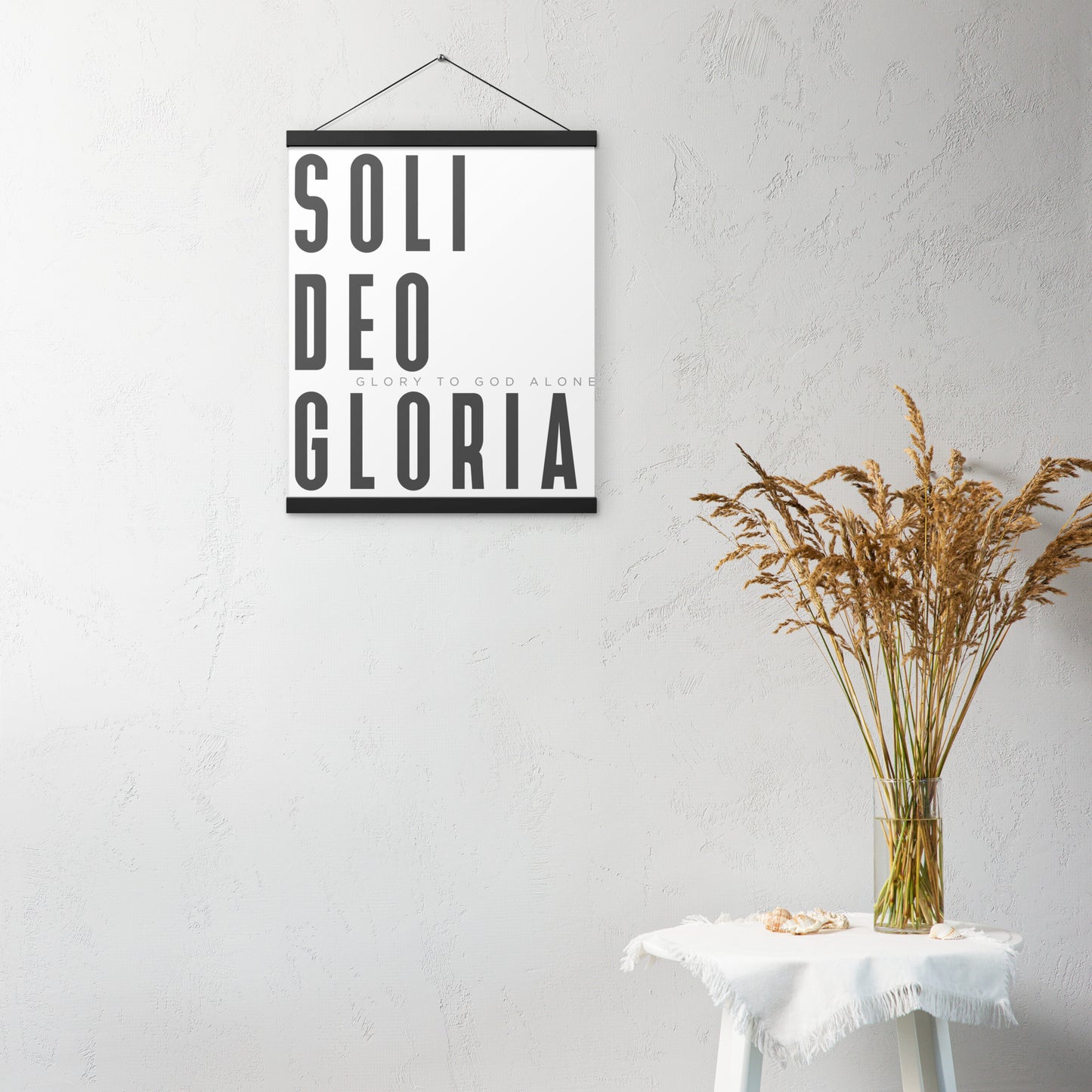 Soli Deo Gloria Poster with Hangers