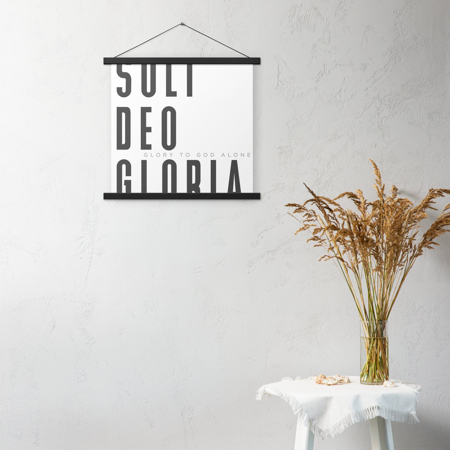 Soli Deo Gloria Poster with Hangers