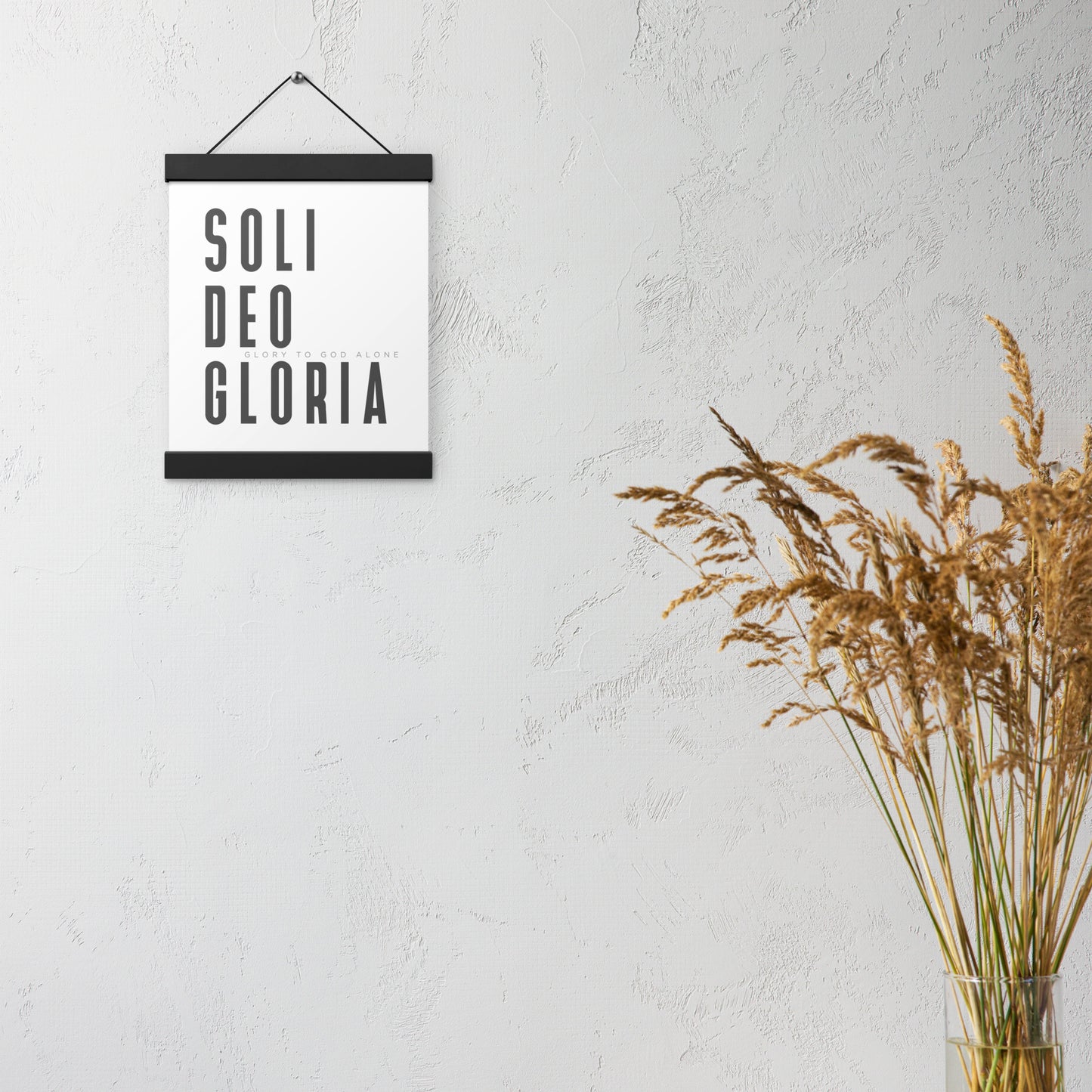 Soli Deo Gloria Poster with Hangers