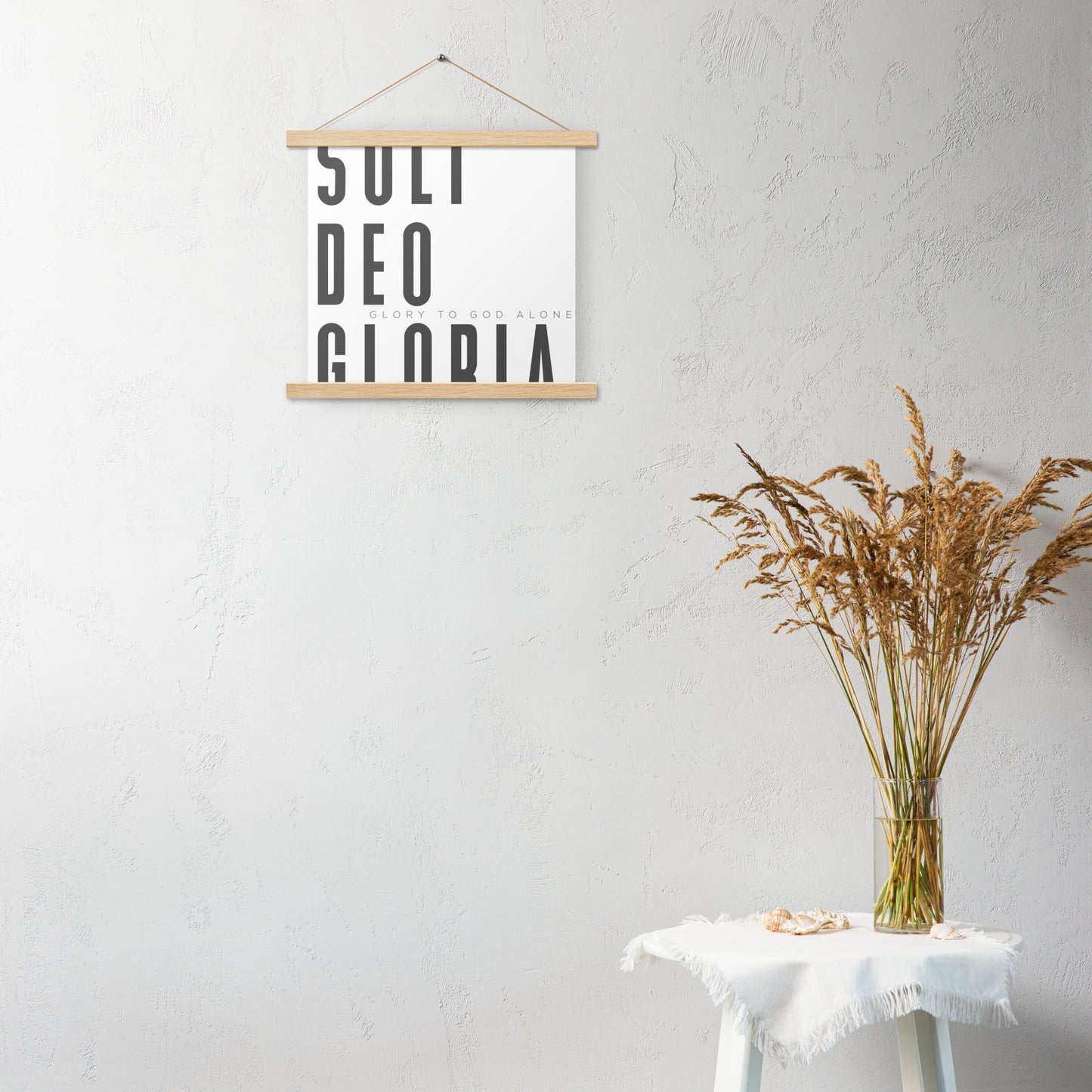 Soli Deo Gloria Poster with Hangers