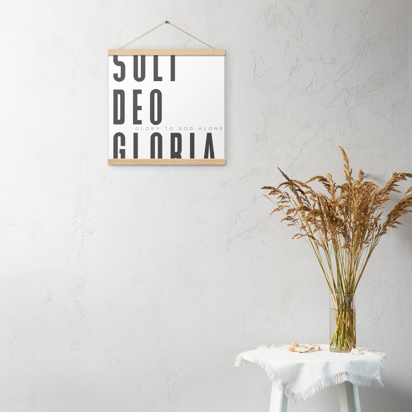 Soli Deo Gloria Poster with Hangers