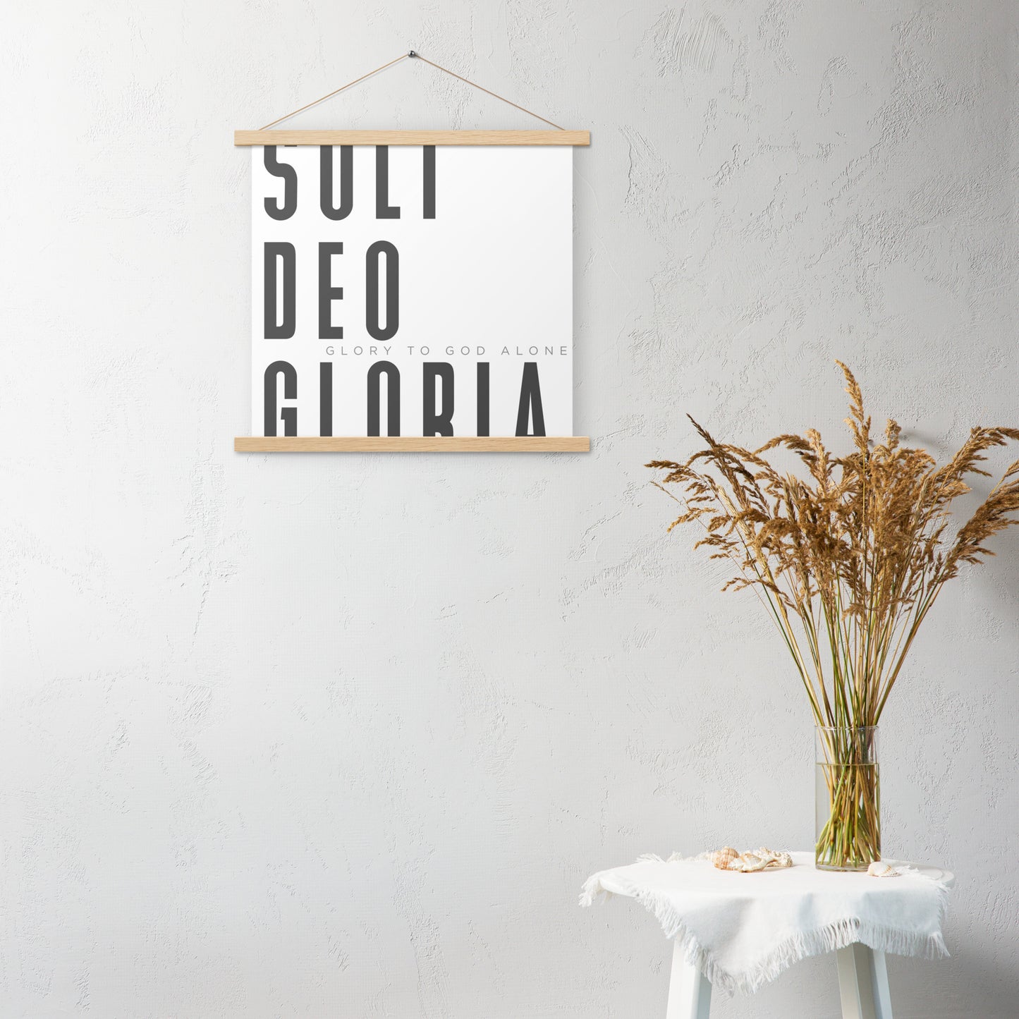 Soli Deo Gloria Poster with Hangers