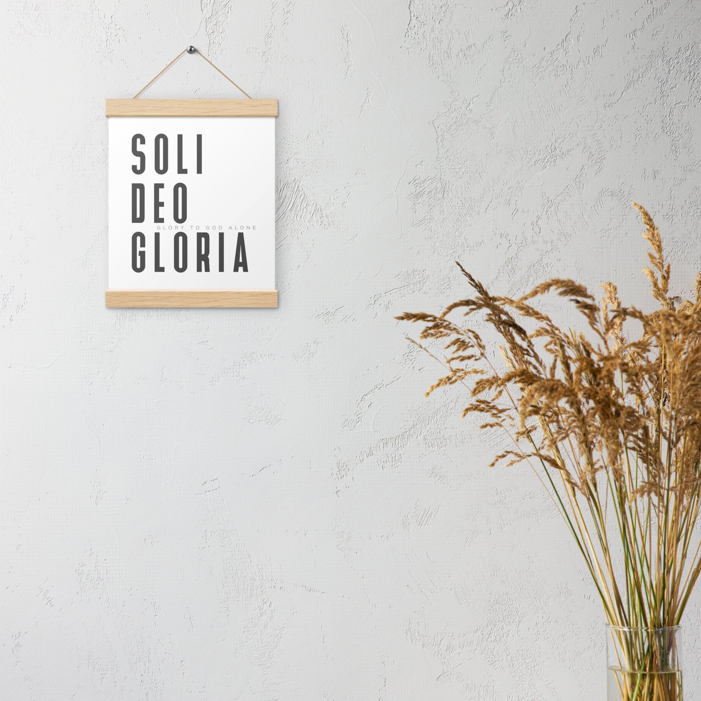 Soli Deo Gloria Poster with Hangers