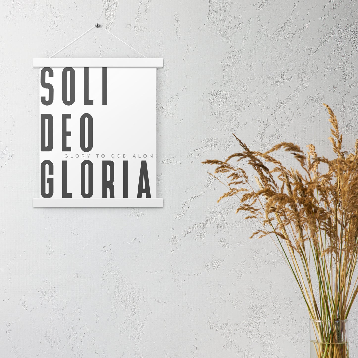 Soli Deo Gloria Poster with Hangers