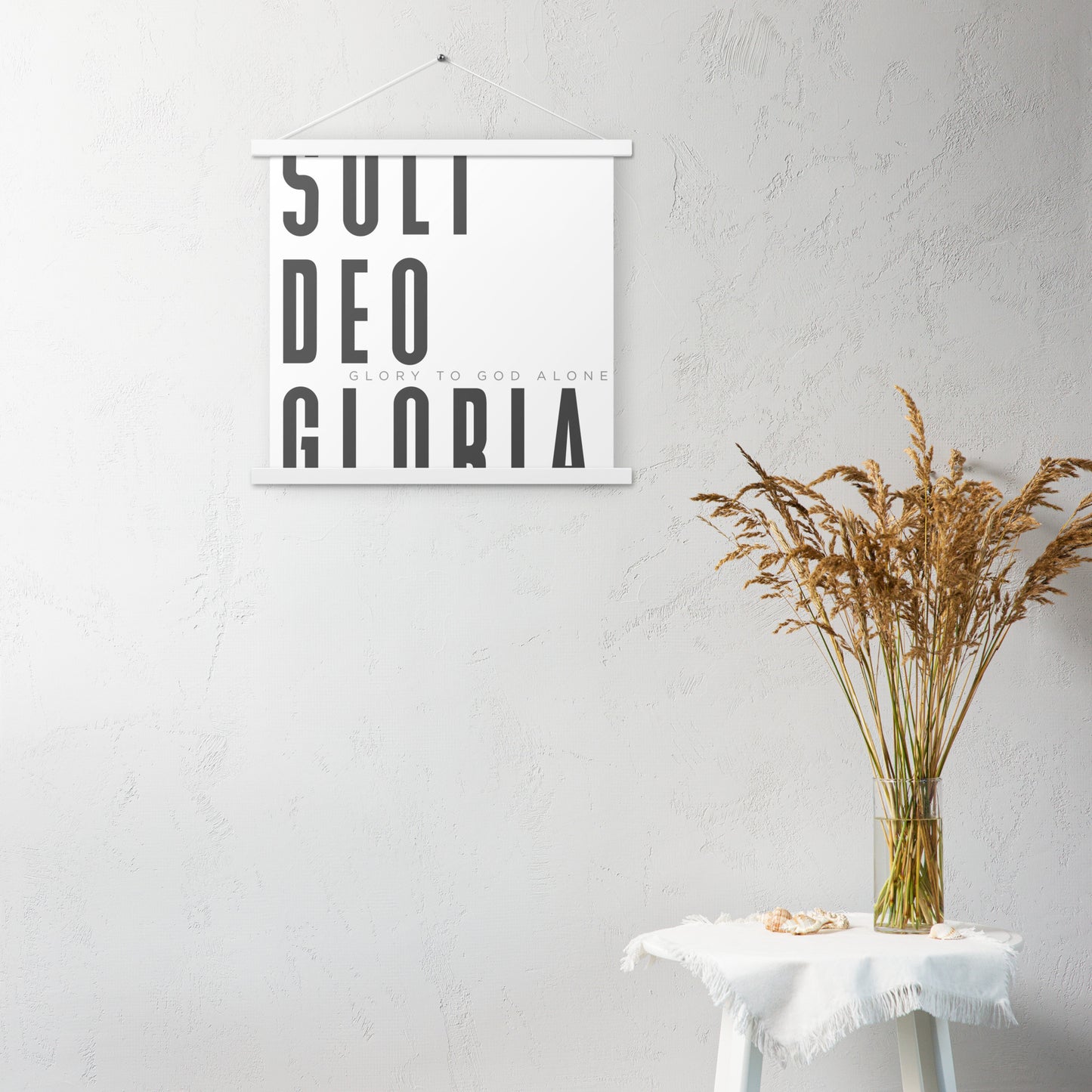 Soli Deo Gloria Poster with Hangers