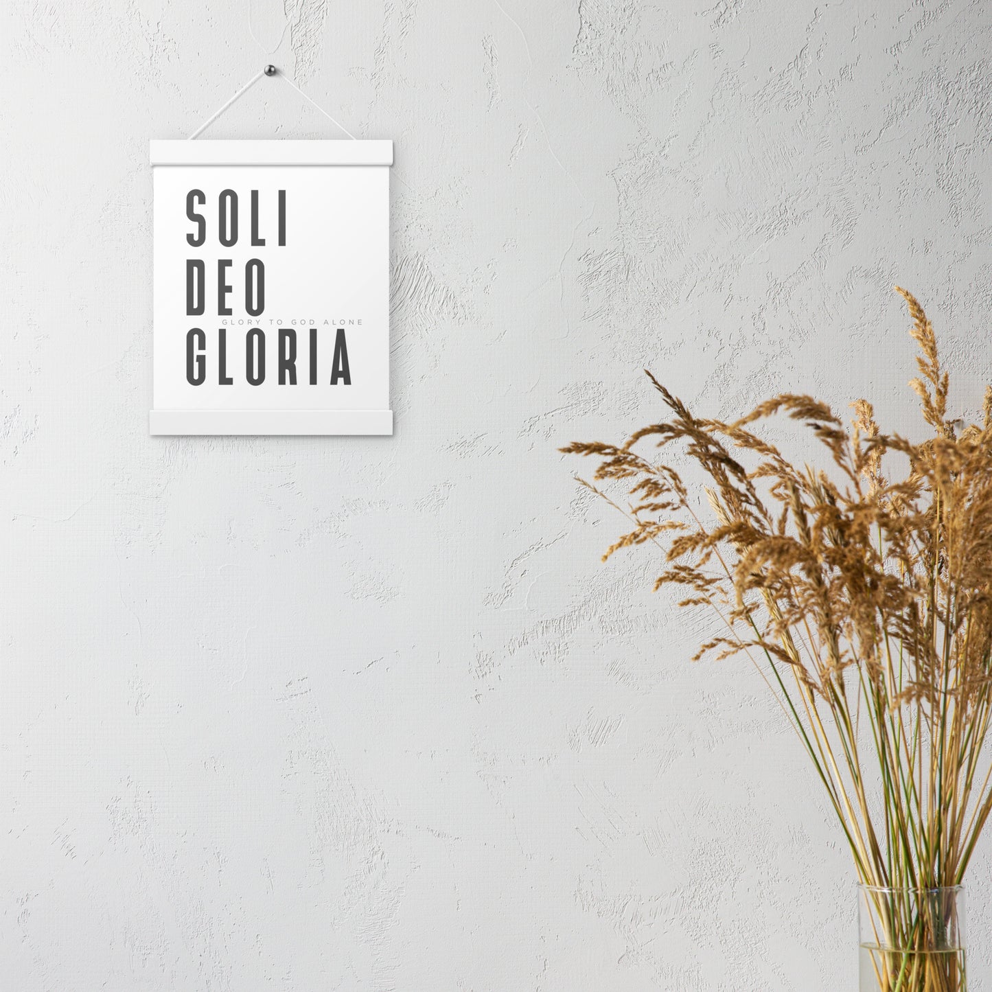 Soli Deo Gloria Poster with Hangers