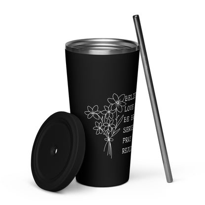 Women of the Faith Insulated Tumbler with a Straw