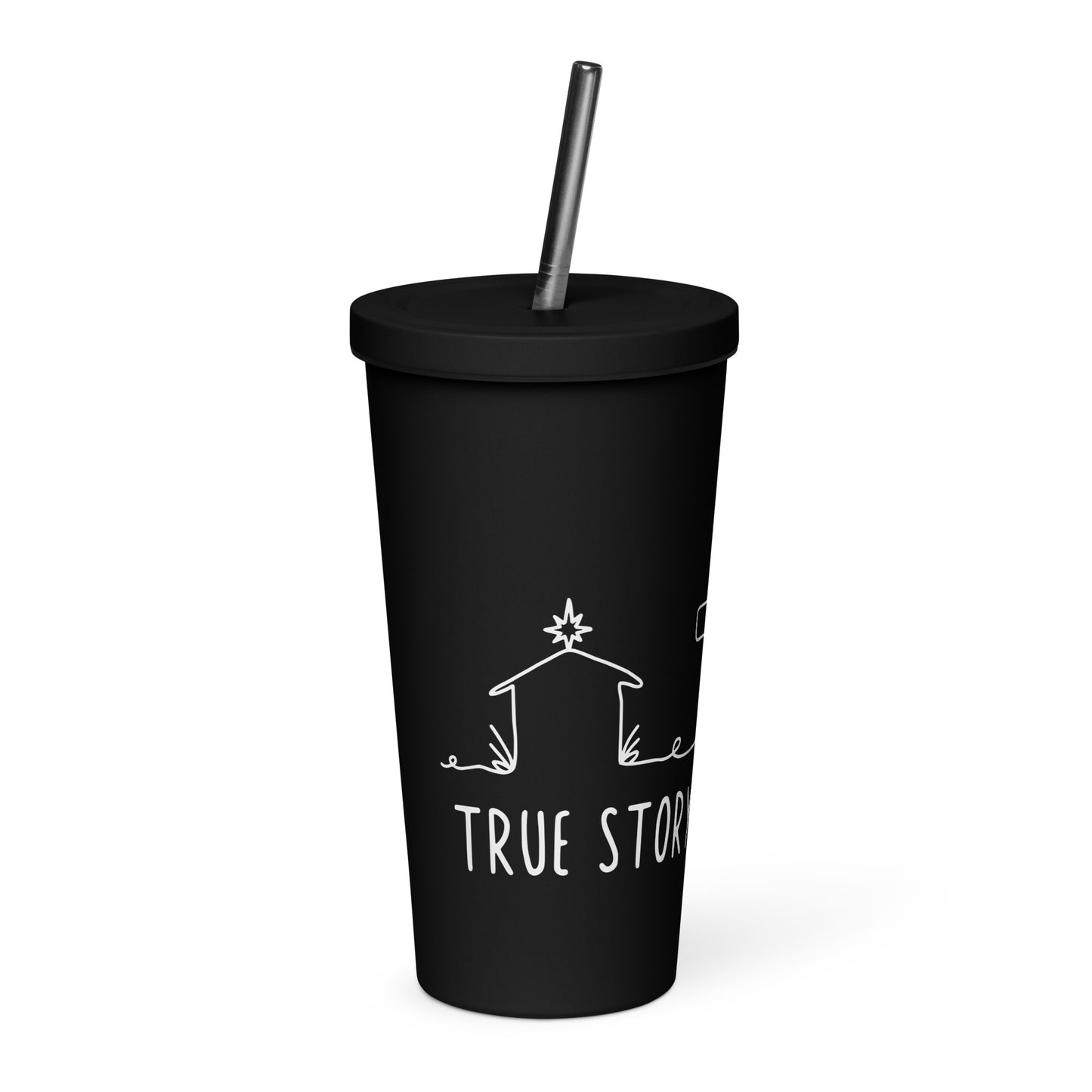 True Story He is Risen Insulated Tumbler with a Straw