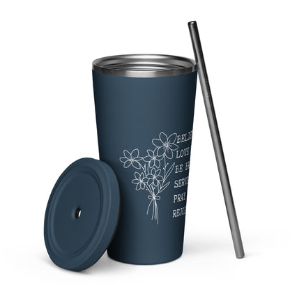 Women of the Faith Insulated Tumbler with a Straw