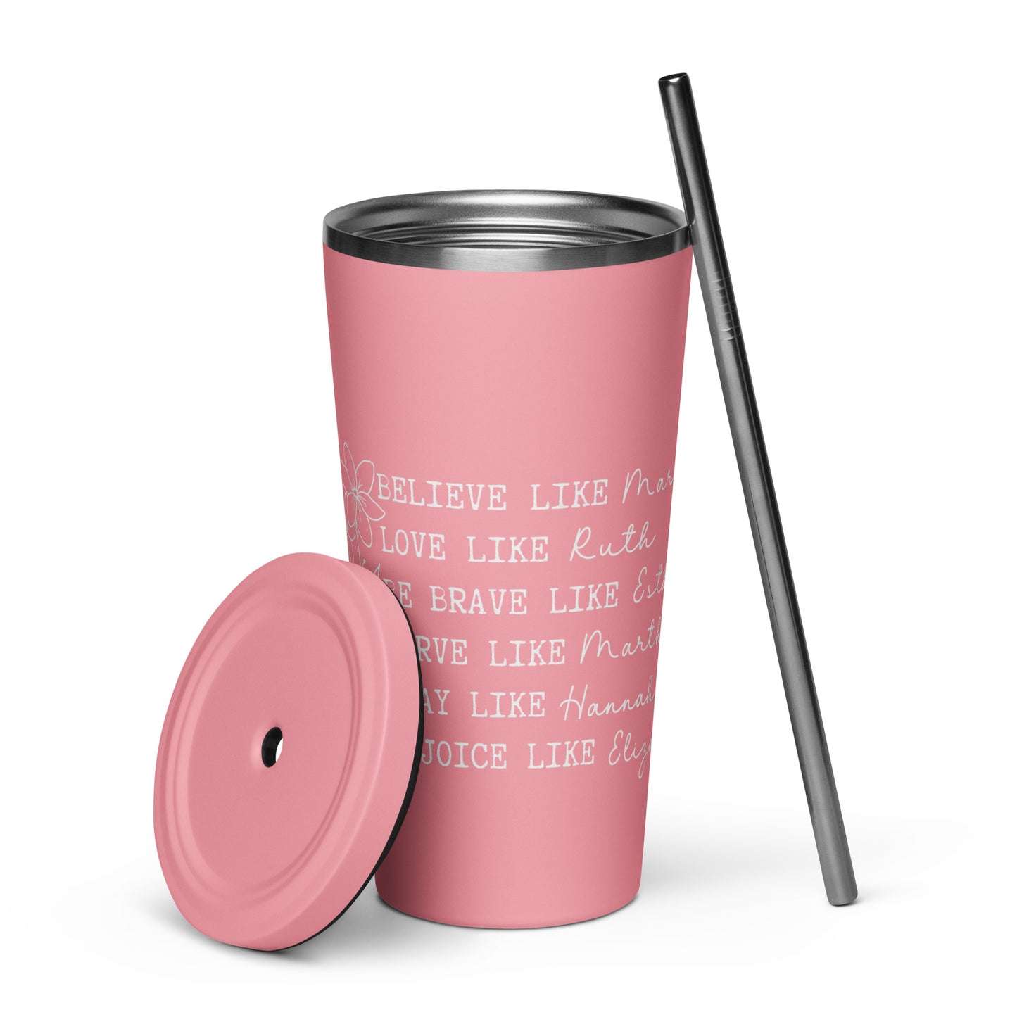 Women of the Faith Insulated Tumbler with a Straw