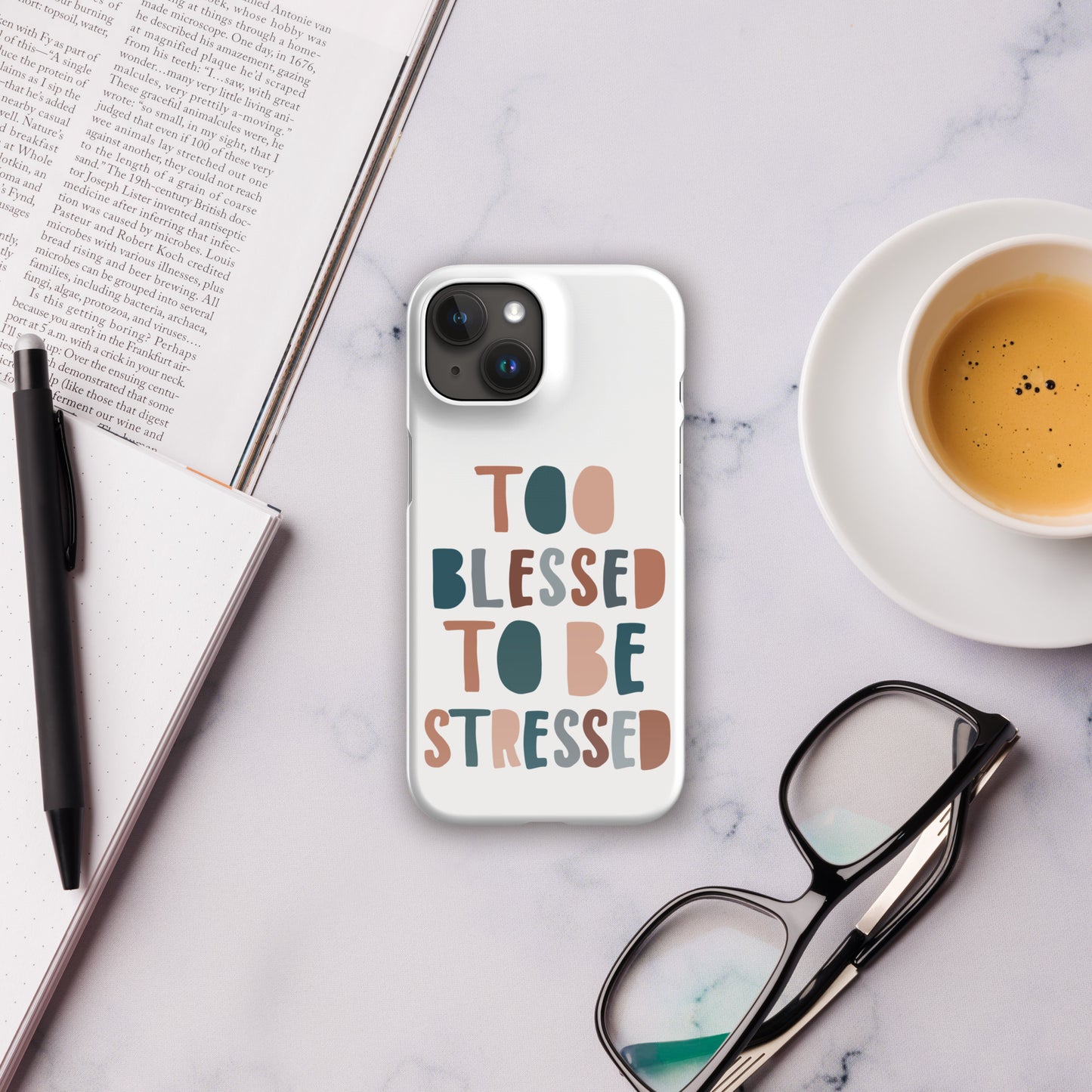 To Blessed to Be Stressed Snap Case for iPhone®