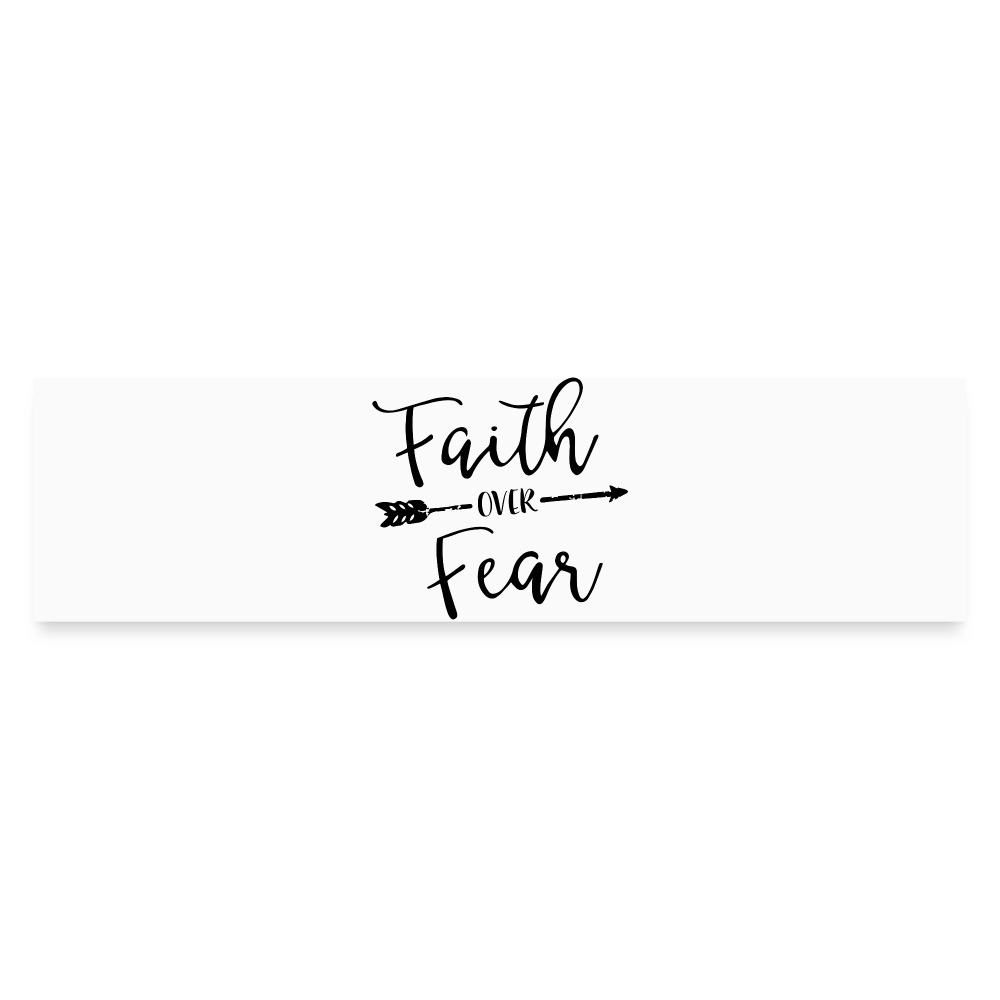 Faith Over Fear Decal - white matte