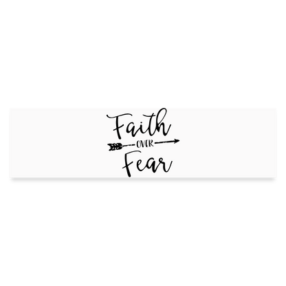 Faith Over Fear Decal - white matte