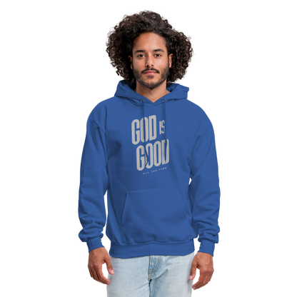 God is Good Men's Hoodie - royal blue