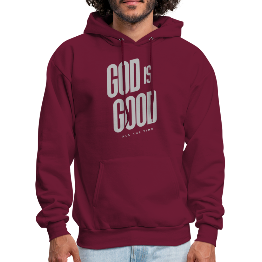 God is Good Men's Hoodie - burgundy