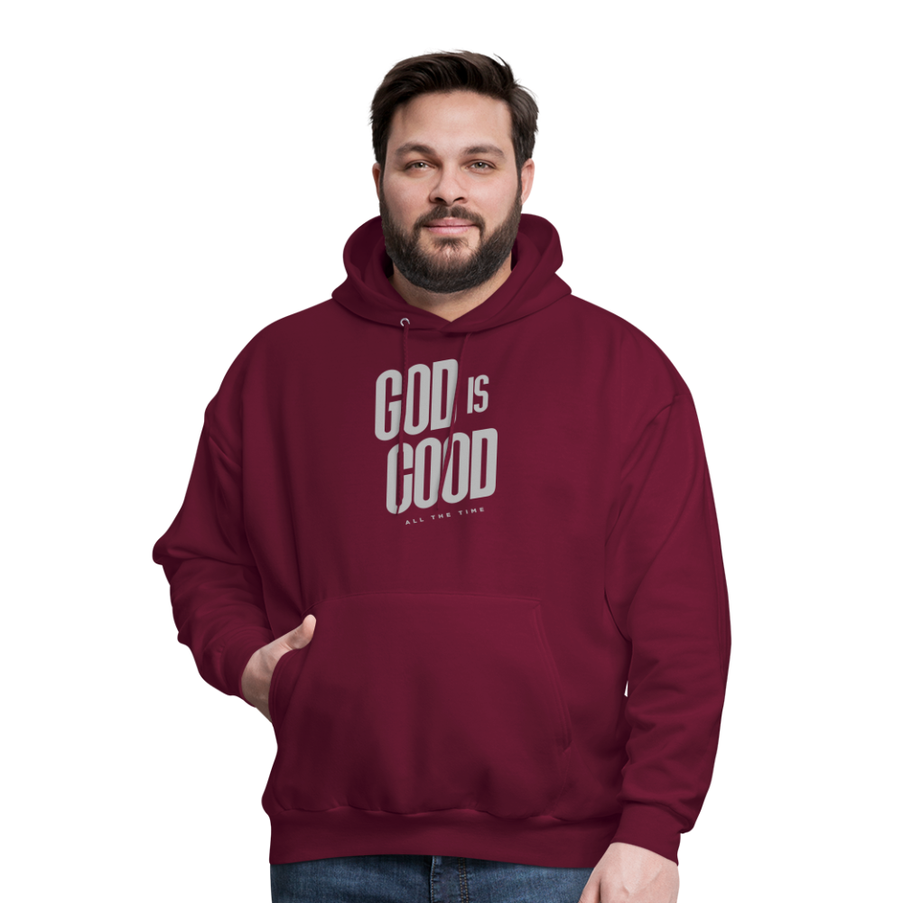 God is Good Men's Hoodie - burgundy