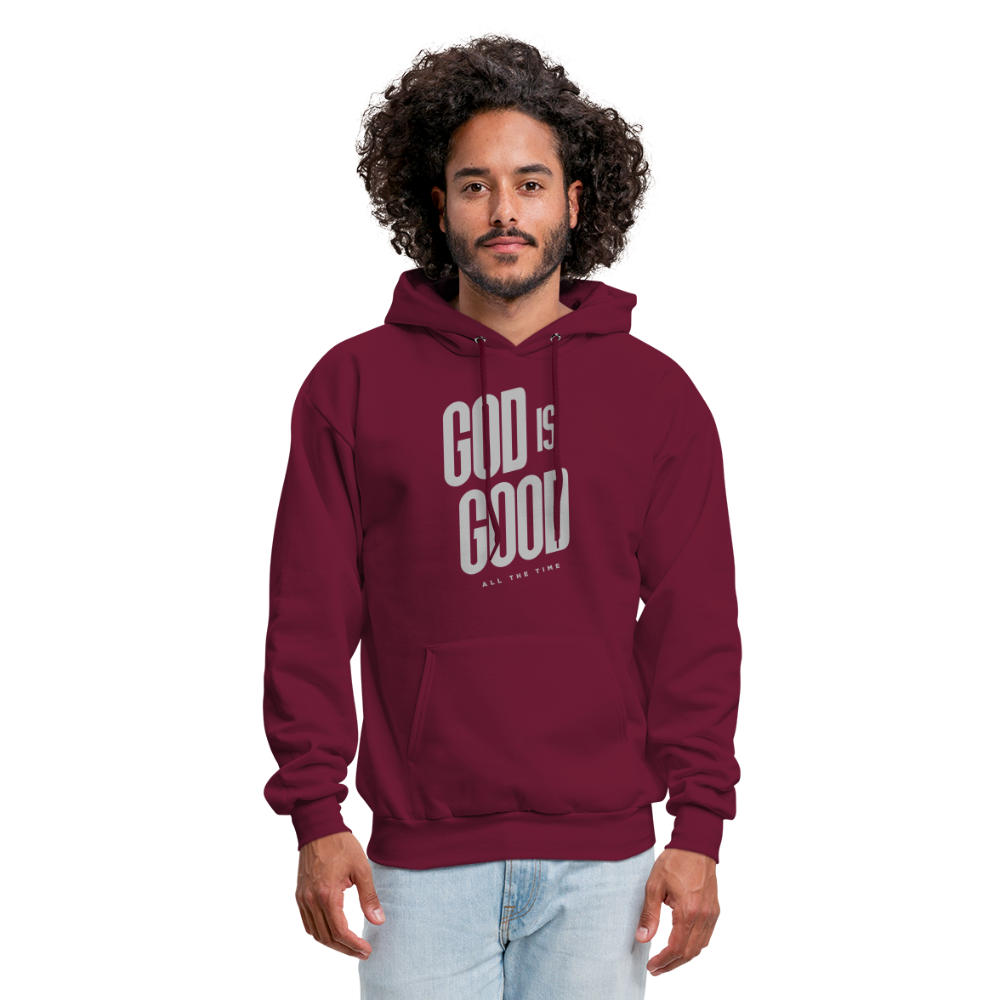 God is Good Men's Hoodie - burgundy