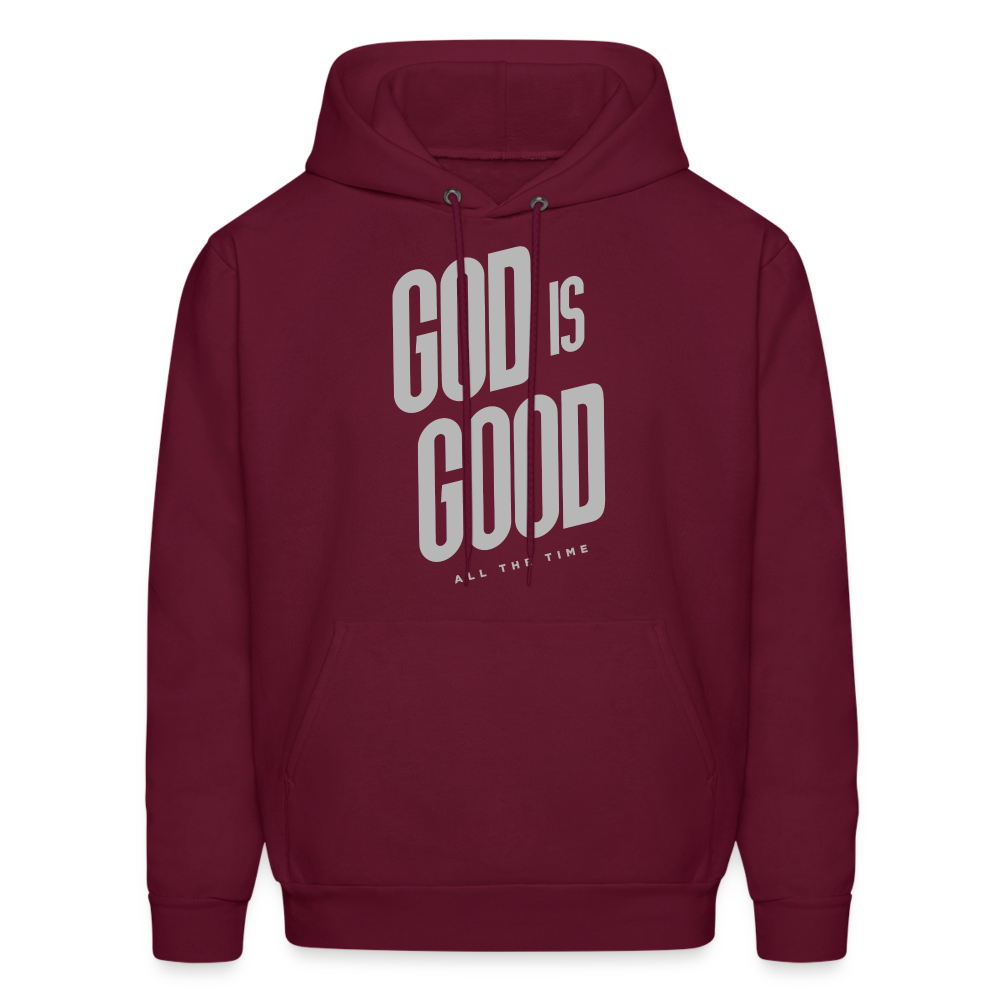 God is Good Men's Hoodie - burgundy