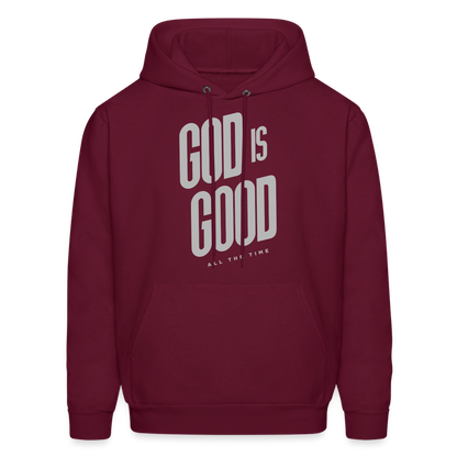 God is Good Men's Hoodie - burgundy