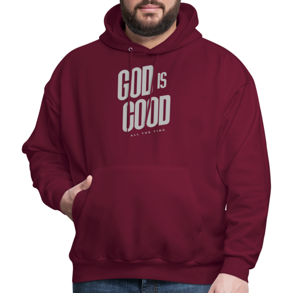 God is Good Men's Hoodie - burgundy