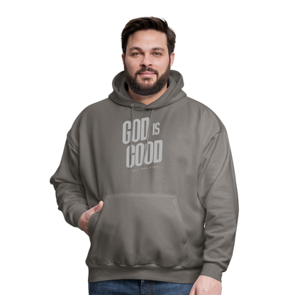 God is Good Men's Hoodie - asphalt gray