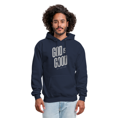 God is Good Men's Hoodie - navy